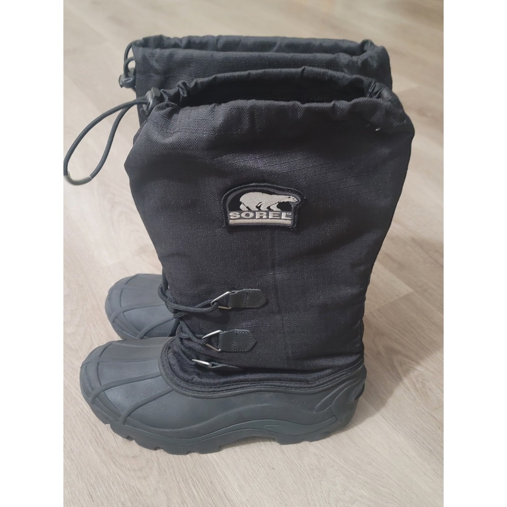 SOREL Blizzard Men's Black Waterproof Snow Boots Size 9 US Winter Lined Outdoor